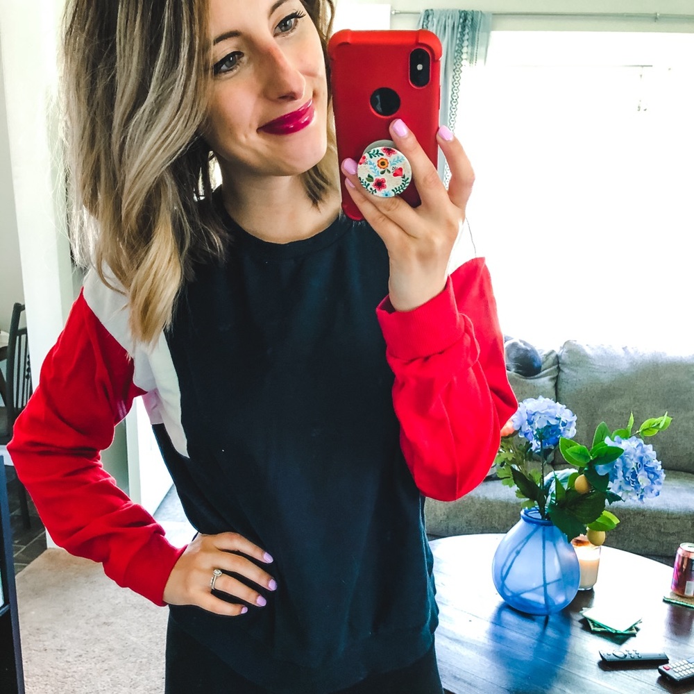 H&M Divided Block Color Sweater Small
